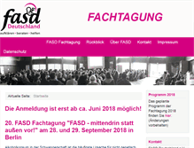 Tablet Screenshot of fasd-fachtagung.de